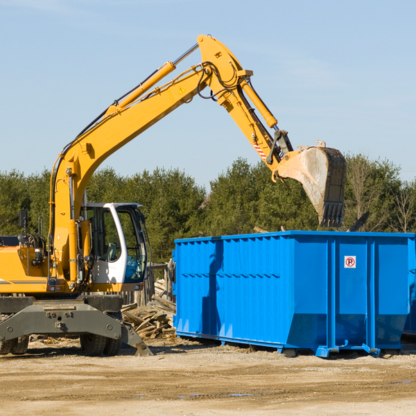 are there any restrictions on where a residential dumpster can be placed in Smithfield